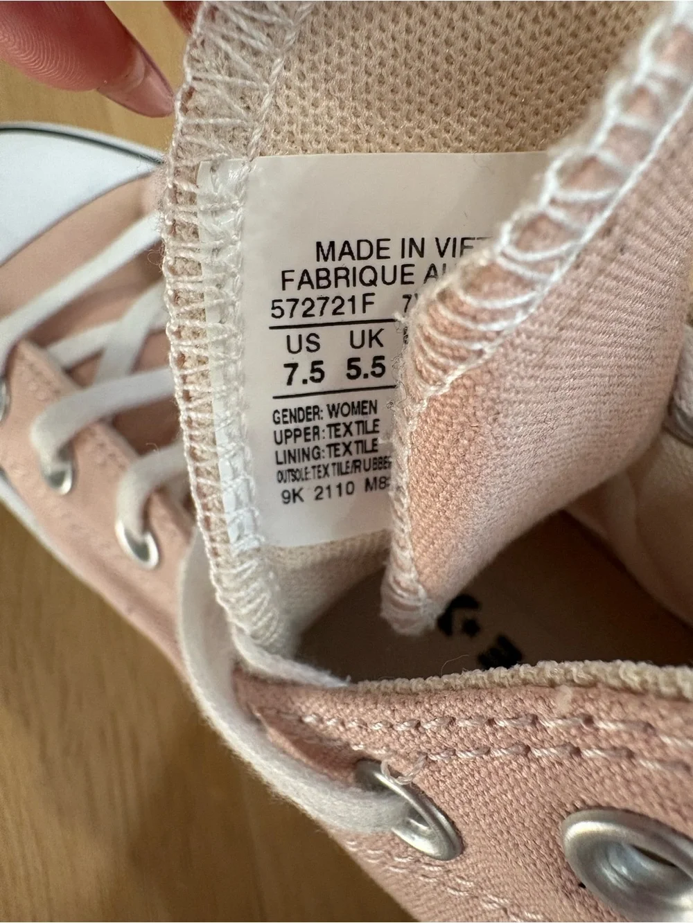 Converse Chuck Taylor All Star Lift Hi platform sneakers pink size 7.5